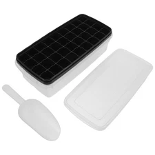 Silicone Freezer Molds Ice Tray with Lid Trays for Food Storage Cube