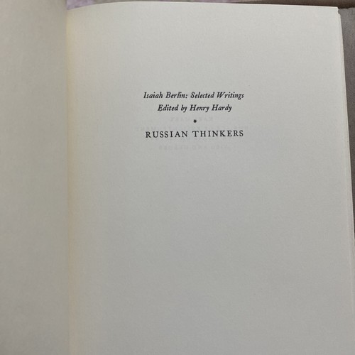 Russian Thinkers by Isaiah Berlin 1st Edition c 1978 - Picture 6 of 10