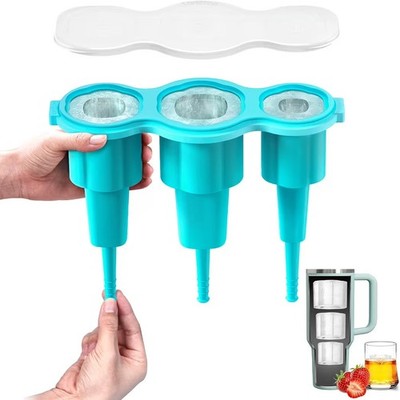 Easiest Release Ice Cube Tray for Stanley Cup 30-40oz Tumbler/Yeti Cup Ice Mold,