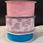 3 Rolls Kirkland Wire-edged Ribbon, 138 yards approx total