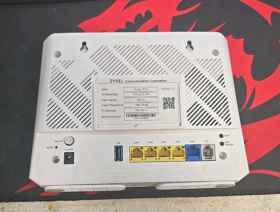 ZYXEL DX3301-T0 VDSL2 DE Version WiFi 6 Super Vectoring Modem Router - Immagine 2 di 2