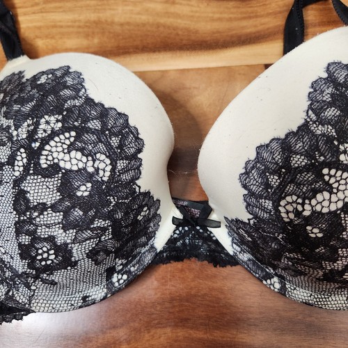 Victoria's Secret Dream Angels Push Up BH 34DD schwarz Spitze Bügel gepolstert sexy - Bild 3 von 17