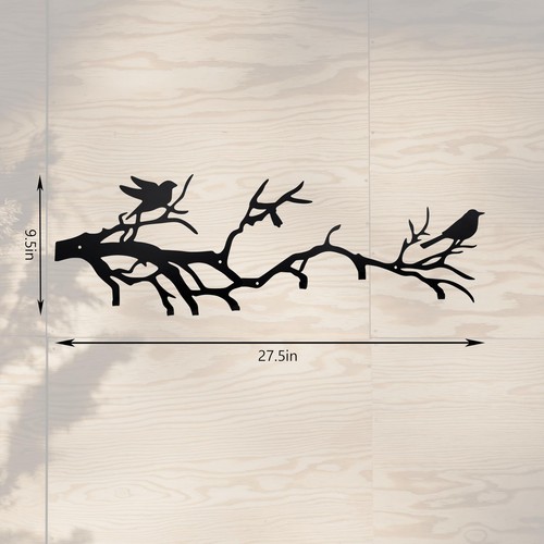 Tree Branch Wall Decor, Wall Mounted Coat Rack - an Artistic Blend of Functio... - Picture 2 of 7