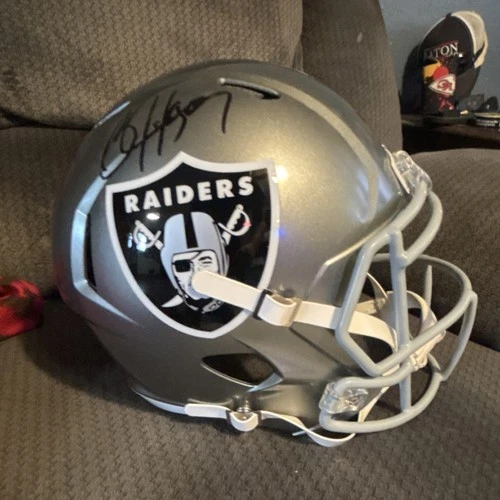 Bo Jackson Signed Oakland Raiders replica Football Helmet FS Beckett certified