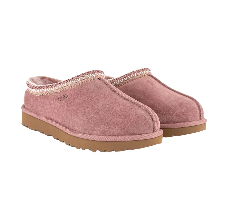 NUEVO 100% Auténtico UGG Para Mujer Tasman II Cuello Trenzado Zapatilla Zapatos Rosa Amanecer Foto 3 de 4