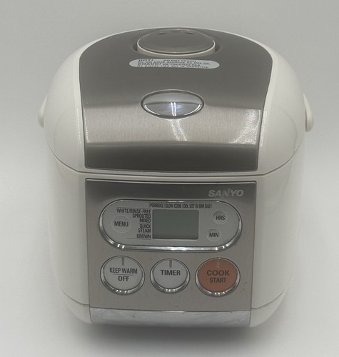 Sanyo Reiskocher/Wärmer ECJ-F50S MIKROCOMPUTERISIERT 5 TASSEN elektrisch funktionsfähig