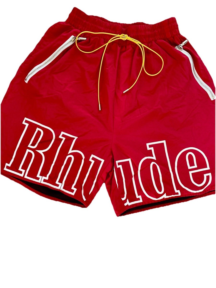 RHUDE Men's Shorts Size XL Premuim Washed Logo Shorts | eBay