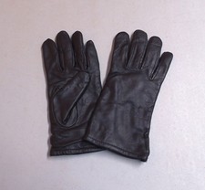 US Military Issue Black Sheepskin Leather Unisex Lined Dress Uniform Gloves Sz 7