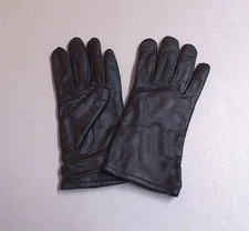 US Military Issue Black Sheepskin Leather Unisex Lined Dress Uniform Gloves Sz 7