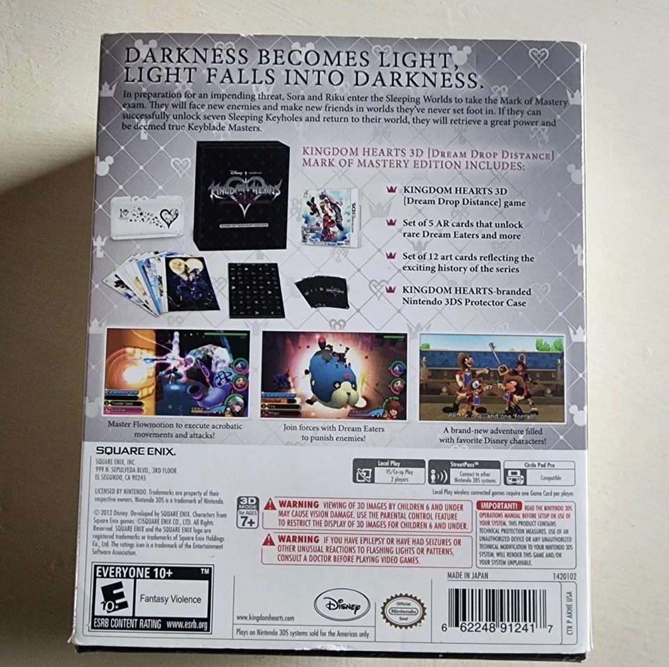 Kingdom Hearts 3D: Dream Drop Distance -- Mark of Mastery Edition (Nintendo 3DS, - Image 2 of 4