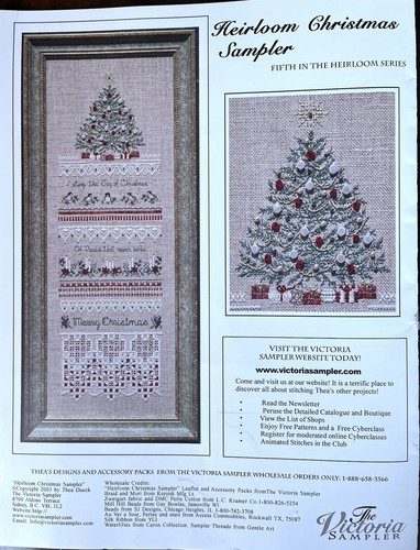 The Victoria Sampler HEIRLOOM CHRISTMAS SAMPLER 34 Pattern and Accessory Pack - Picture 2 of 5