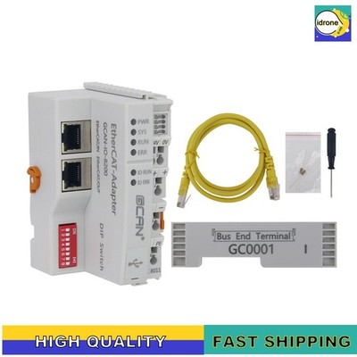 GCAN-IO-8200 EtherCAT Bus Coupler 100Mb/s Remote IO Module for PLC Controller