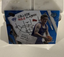 2024-25 Bowman Chrome U Robbie Avila - College Rule Playbook Blue 59/150