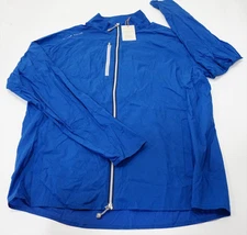 Peter Millar Hyperlight Gust Windbreaker Jacket Mens Medium Starboard Blue 974A