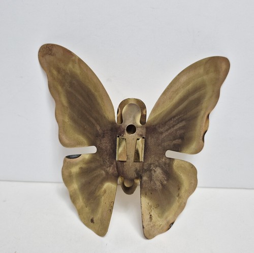 Vintage Gold Tone, Brass Butterflies & Leafs Set Of 5 Wall Decor Pieces 1970-80s - Picture 10 of 17