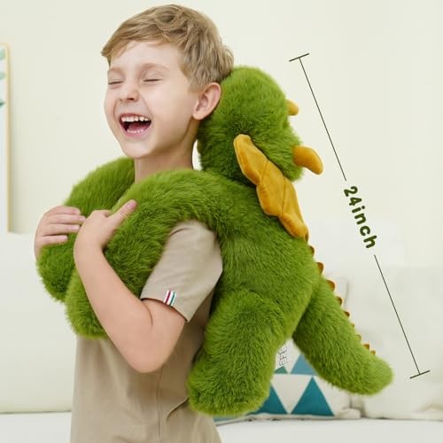 Weighted Stuffed Animal 24 Inch 4 lbs Large Plush Dino Toy for Boys Dinosaur - Picture 4 of 6