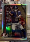 2025 Topps Chrome Football Jaxson Dart RC Silver Refractor Rookie #306 Giants
