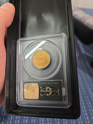 1887 S Ms 61 5 Dollar Gold Pcgs Ogh - Bild 2 von 2