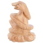 Mini Snake Figurine Carving Wood Snake Statue Miniature Snake Crafts Snake Year