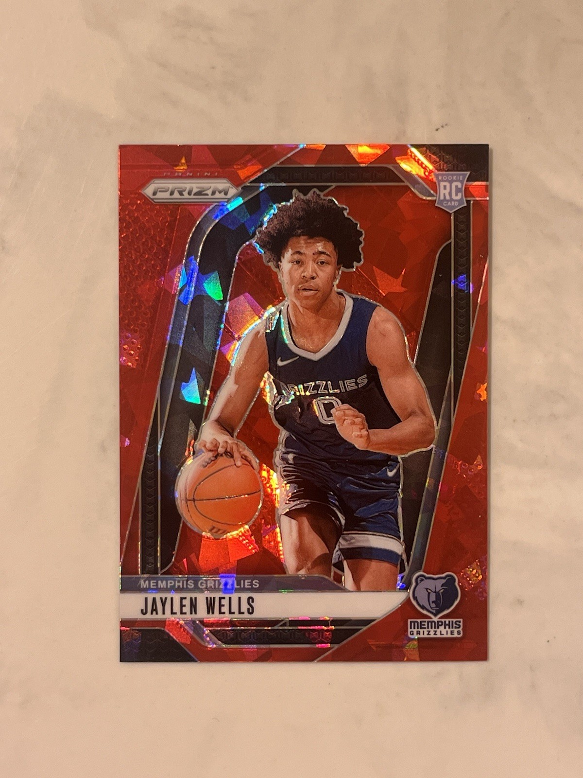 2024-25 Panini Prizm - Jaylen Wells #239 Red Ice Prizm (RC)