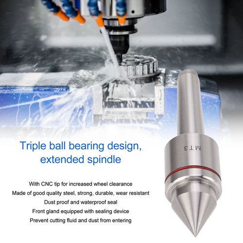 Live Center 60 Degree Revolving 0.005 Lathe Machine CNC Tool MT3✈ - Picture 9 of 24