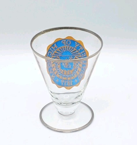 Vintage University of Michigan U of M Desert Rocks Trinkglas mit Rand 3-5/8" - Bild 4 von 6
