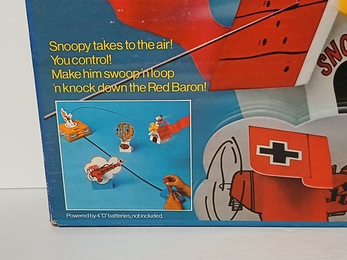 Neu versiegelt alt Vintage 1973 Mattel Snoopy & His Flyin’ Doghouse Snoopy roter Baron - Bild 7 von 24