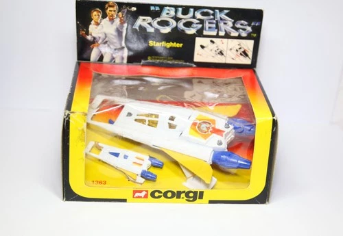 Corgi 1363 Buck Rogers Starfighter In Original Box - Near Mint Twin Pack
