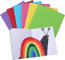 6 Pack Blank Books for Kids to Write Stories, Mini Notebooks Bulk Small Unlined 