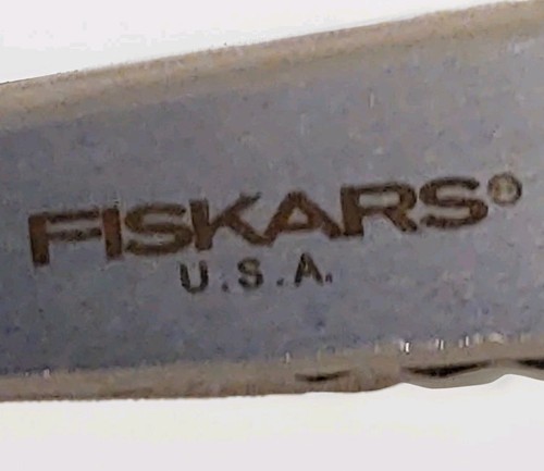 ✂️ Tijeras rosadas de acero inoxidable FISKARS tela 9" tijeras hoja en zig zag costura EE. UU. - Imagen 3 de 7