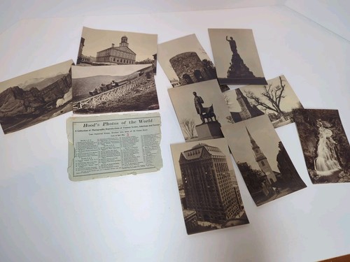 Hood's Photos of the World Antique 1900 Complete Set #3 U.S. 10 Photos History - Picture 4 of 5