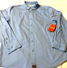 NWT REEL LEGENDS Vented Back UPF 50 Performance Stretch sz M BLUE