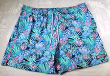 Vineyard Vines Swim Trunks Mens XL Tropical Pineapple Sea Turtle Mesh Lining
