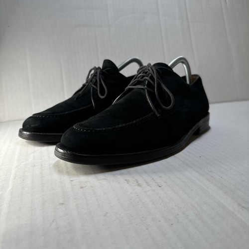 Cole Haan Suede Oxford Shoes Men Sz 9.5 M Black Italy Leather Capsule VersatileY - Picture 2 of 17
