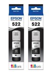 Epson 522 EcoTank Genuine Ink Ultra-high Capacity Black Bottle Twin size 65mlx2