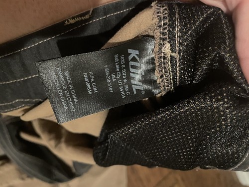 Kuhl Konfidant Air Pants Mens 38x32 (Fits 40x32) Fossil Lightweight Hiking 5098 - Picture 6 of 10