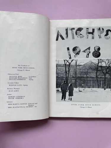 VTG 1948 Hyde Park High School Yearbook Chicago, Illinois Genealogy Use - Picture 8 of 19