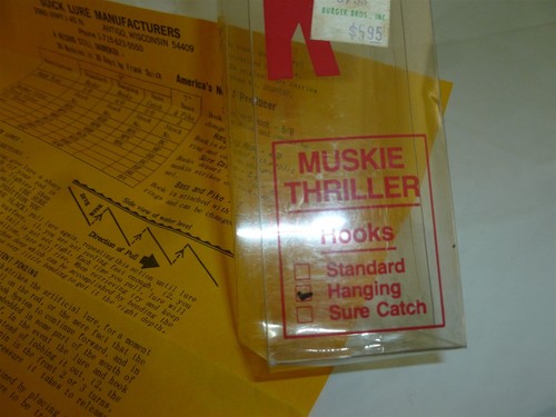 Vintage EMPTY 10 Inch Suick Muskie Thriller Lure Box Lot 9-355 - 第 7/11 張圖片
