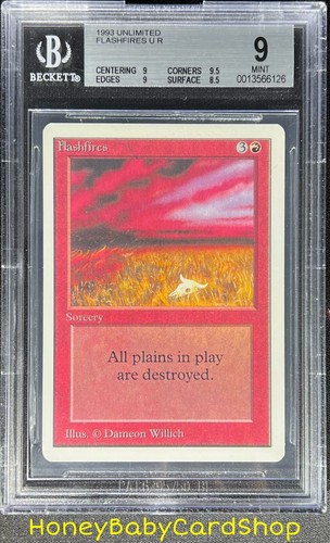 MTG Unlimited Edition 1993 Flashfires BGS 9.0 MINT Old School 93/94 - Picture 1 of 6