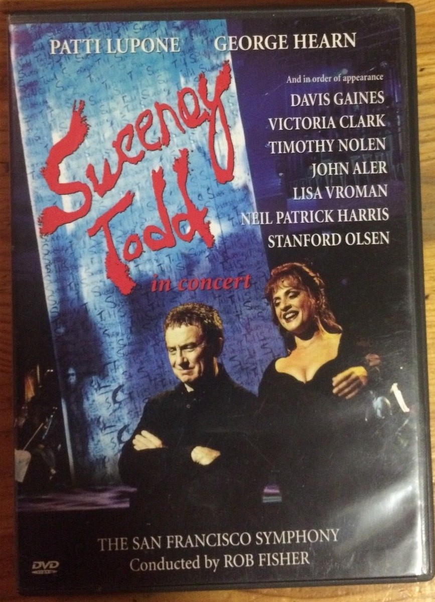 Sweeney Todd in Concert DVD Patti Lupone George Hearn Neil Patrick