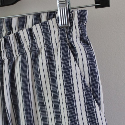 NWT Bonpoint Girls Fetiche Navy White Vertical Stripe Straight Leg Pants 12 - Picture 3 of 6