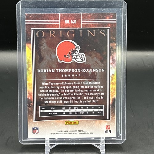 2023 Panini Origins Dorian Thompson-Robinson Rookie Color Match Orange  /125 - Picture 2 of 2