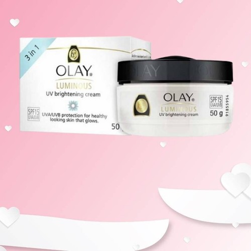 Olay Luminous UV Brightening Cream SPF15 UVA/UVB Skin care sunscreen 50 grams - Picture 3 of 9