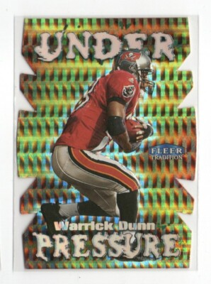 #ad 1999 FLEER TRADITION UNDER PRESSURE INSERT #3 WARRICK DUNN ATLANTA FALCONS $13.99