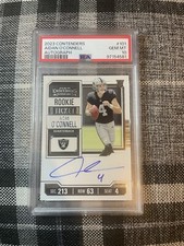 2023 Panini Contenders Aidan O'Connell Rookie Ticket Auto #101 PSA 10 Raiders