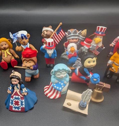 Hallmark Merry Miniatures Fourth Of July Patriotic Memorial Day Lot 21 - Bild 3 von 11