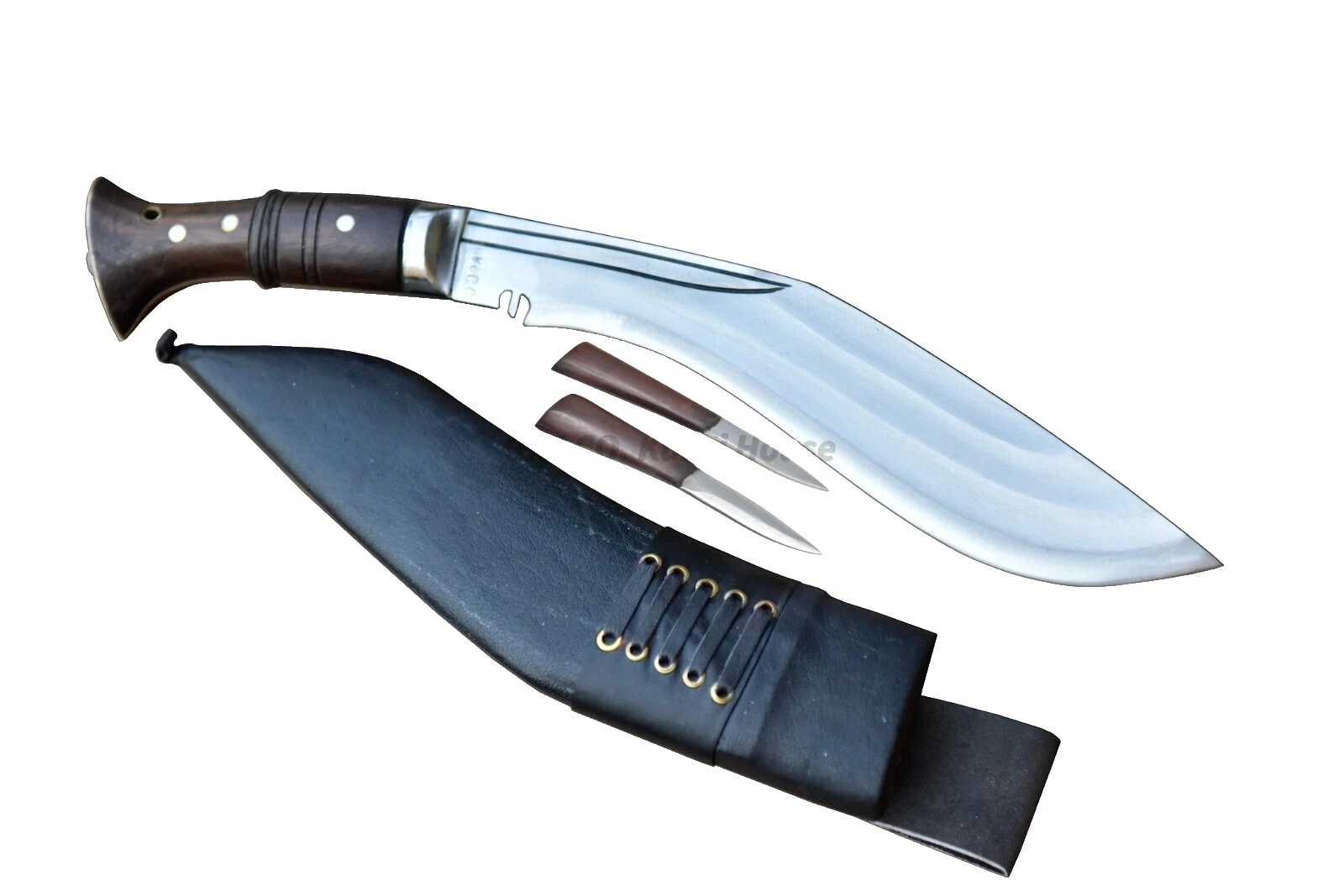 Carbon Steel Blade Drop Point Wood Handle Collectible Modern Fixed Blade Knives