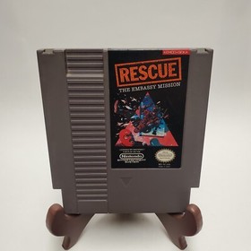 Rescue: The Embassy Mission (NES, 1990) With Manual - Tested - Authentic