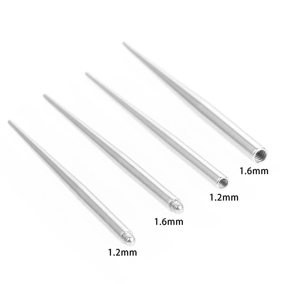 Threaded Insertion Pin Taper For Internally Threaded Jewelry