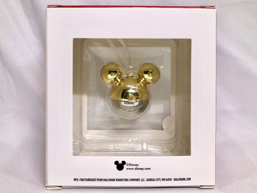 NEU 2022 Hallmark Disney Premium MICKEY MOUSE Gold Icon Weihnachtsschmuck Metall - Bild 3 von 4